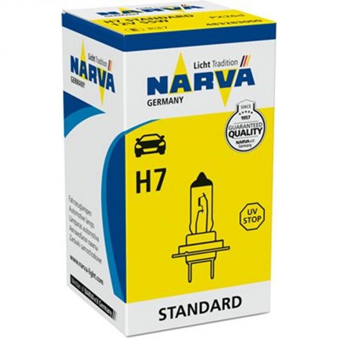 Лампа NARVA 12V 65/45W HB1 86178120 Лампа NARVA 12V 65/45W HB1 86178120