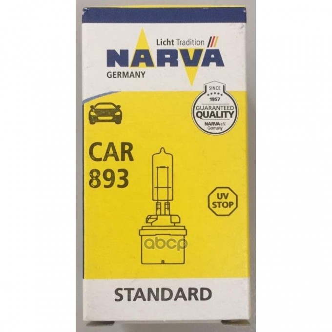 Лампа NARVA 893 H27W/1 PG13 12V 37.5W 117421414 Лампа NARVA 893 H27W/1 PG13 12V 37.5W 117421414