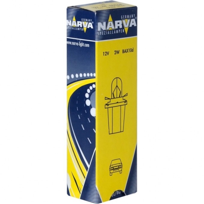 Лампа NARVA BAX 12V 2W BX8.5d min10 y-green 82885937 Лампа NARVA BAX 12V 2W BX8.5d min10 y-green 82885937