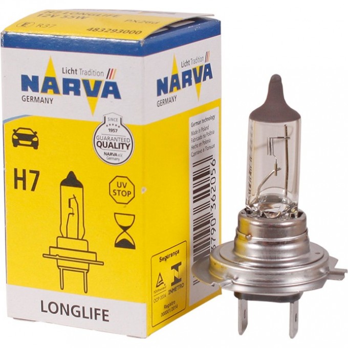 Лампа NARVA CONTRAST+ H7 12V 55W PX26d 2 шт. 75098007 Лампа NARVA CONTRAST+ H7 12V 55W PX26d 2 шт. 75098007