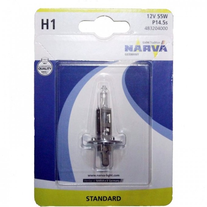 Лампа NARVA H1 12V 55W B1 84208709 Лампа NARVA H1 12V 55W B1 84208709
