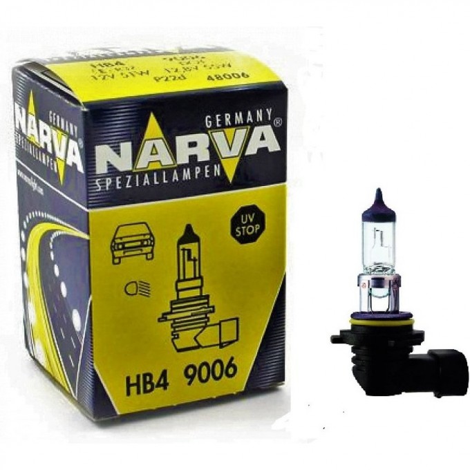 Лампа NARVA HB4 9006 70W P22d 12V 47082129 Лампа NARVA HB4 9006 70W P22d 12V 47082129