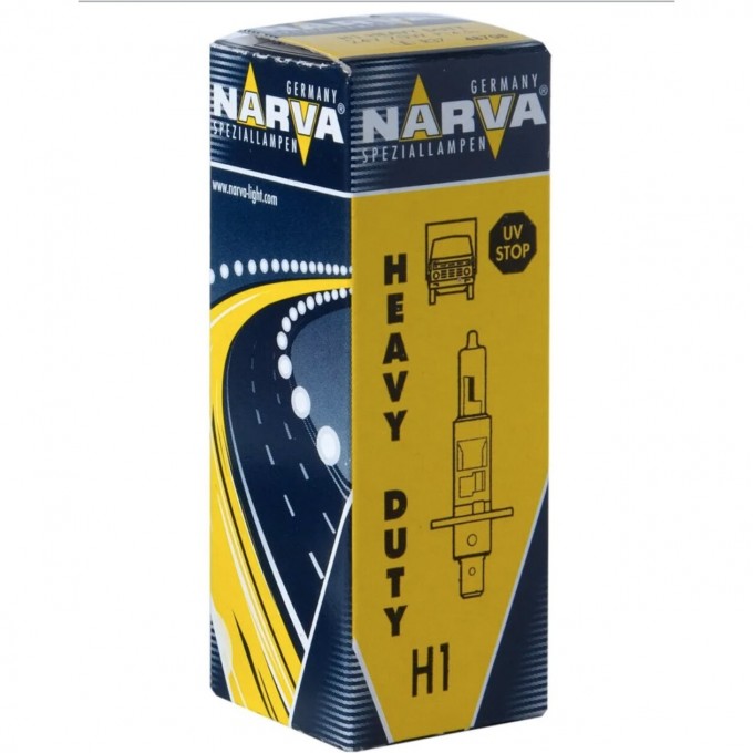 Лампа NARVA HEAVY DUTY H1 24V 70W P14.5s 82343356 Лампа NARVA HEAVY DUTY H1 24V 70W P14.5s 82343356