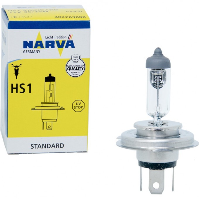 Лампа NARVA HS1 35/35W PX43t 12V 47294384 Лампа NARVA HS1 35/35W PX43t 12V 47294384