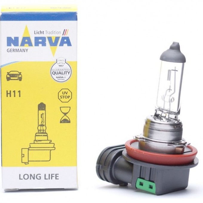 Лампа NARVA LONG LIFE H11 12V 55W PGJ19-2 117108782 Лампа NARVA LONG LIFE H11 12V 55W PGJ19-2 117108782