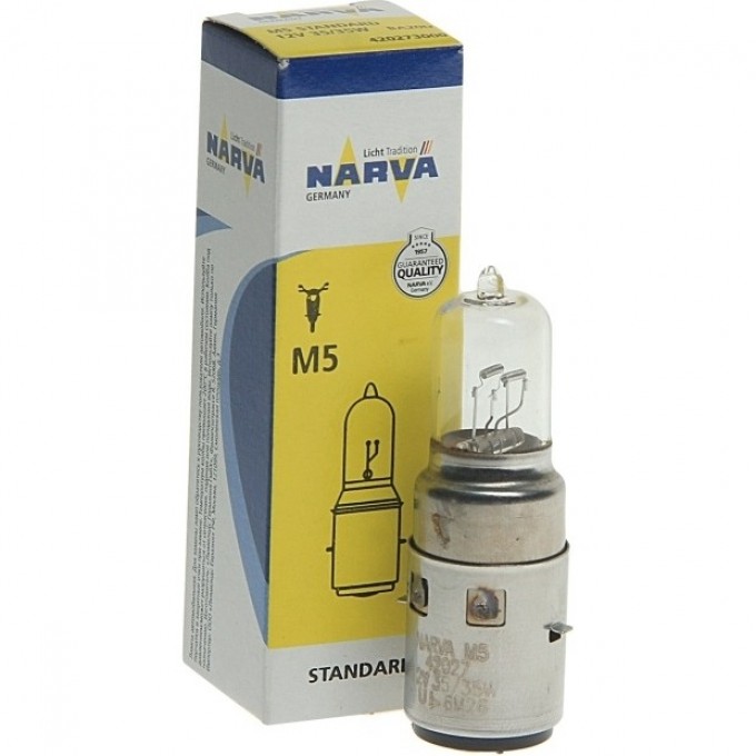 Лампа NARVA M5 35/35 BA20d 12V 32531064 Лампа NARVA M5 35/35 BA20d 12V 32531064