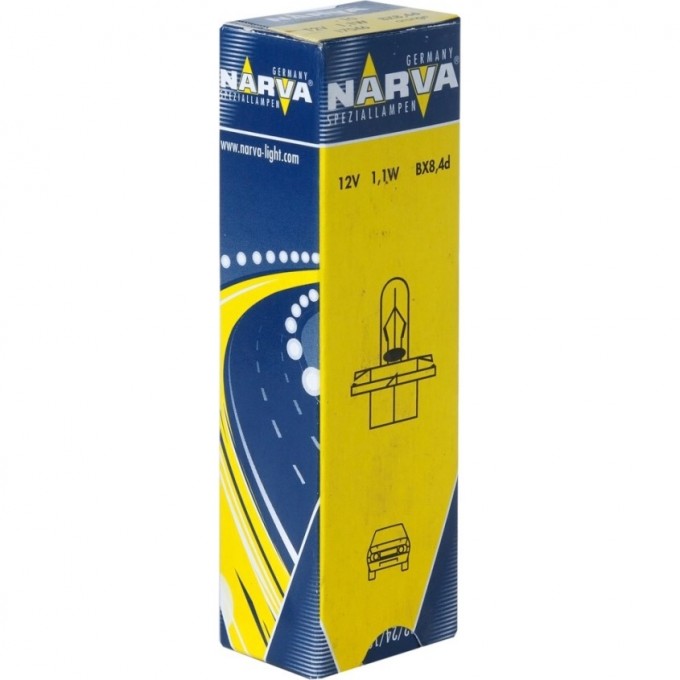 Лампа NARVA PLASTIC BASE LAMPS 12V BAX 1.1W BX8.4d оранжевый патрон 78959297 Лампа NARVA PLASTIC BASE LAMPS 12V BAX 1.1W BX8.4d оранжевый патрон 78959297