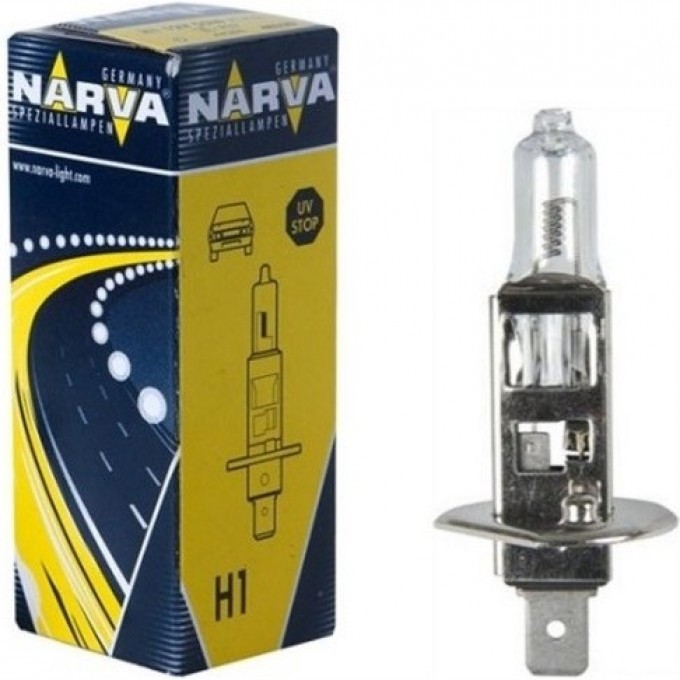 Лампа NARVA RALLYE H1 100 P14.5s 12V 32531074 Лампа NARVA RALLYE H1 100 P14.5s 12V 32531074
