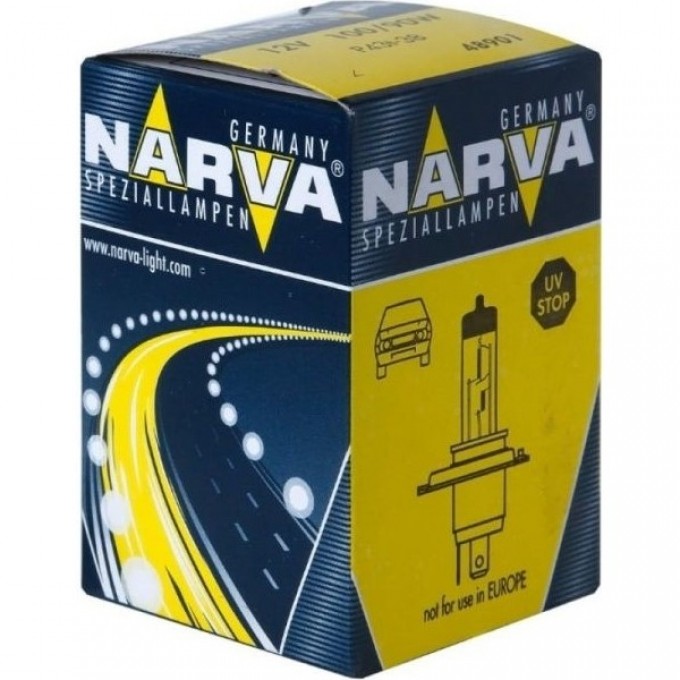 Лампа NARVA RALLYE H4 100 90 P43t-38 12V 93117261 Лампа NARVA RALLYE H4 100 90 P43t-38 12V 93117261