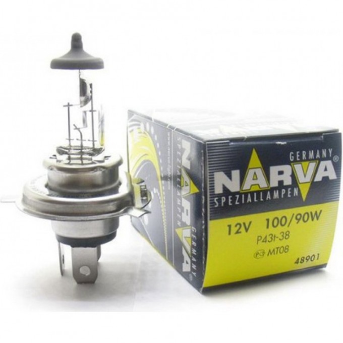Лампа NARVA RALLYE H4 100/90W P43t-381 2V 45287346 Лампа NARVA RALLYE H4 100/90W P43t-381 2V 45287346