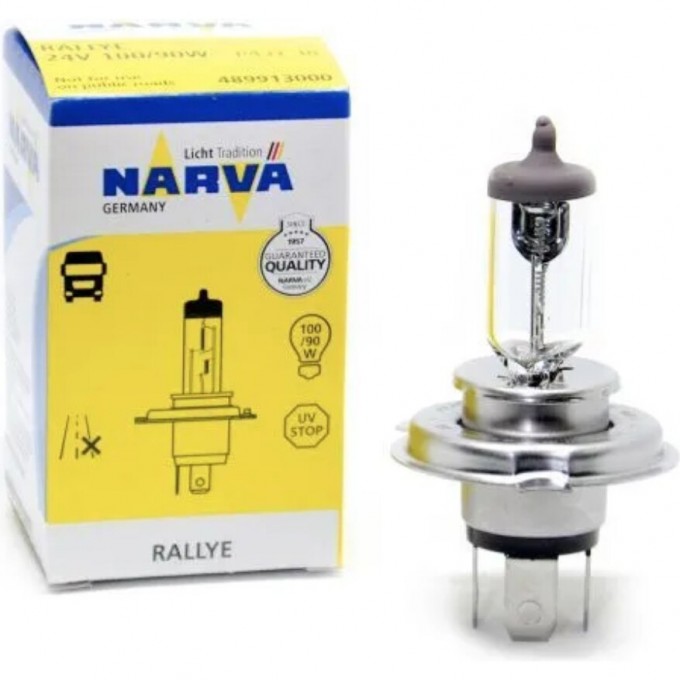 Лампа NARVA RALLYE H4 P43t 84208307 Лампа NARVA RALLYE H4 P43t 84208307