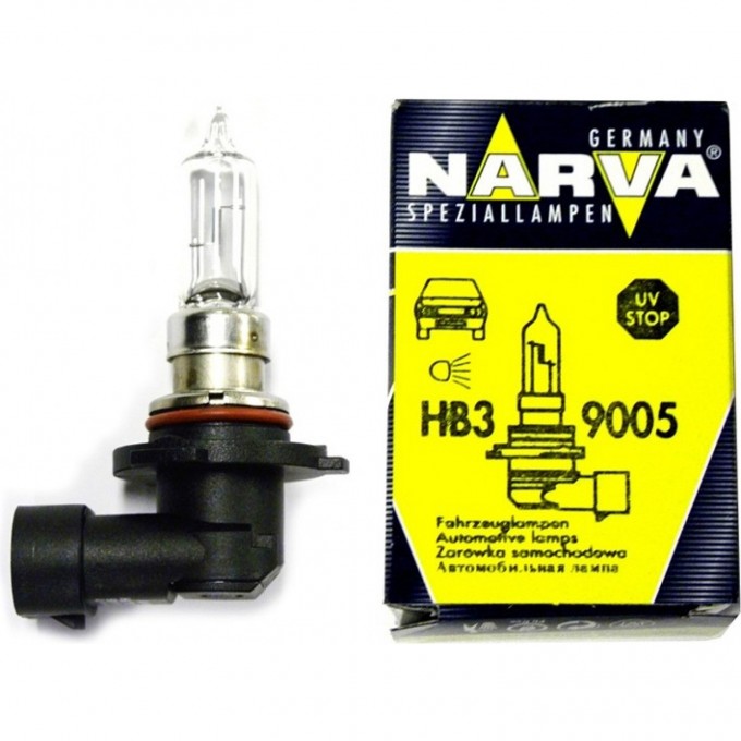 Лампа NARVA RALLYE HB3 9005 100W P20d 12V 46183223 Лампа NARVA RALLYE HB3 9005 100W P20d 12V 46183223