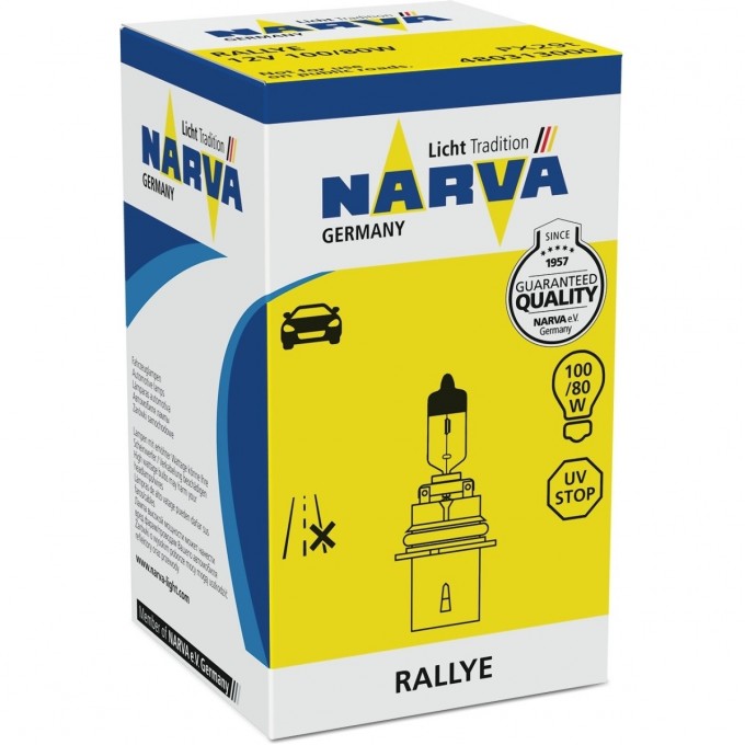 Лампа NARVA RALLYE HB5 12V 100/80W PX29t 47380957 Лампа NARVA RALLYE HB5 12V 100/80W PX29t 47380957