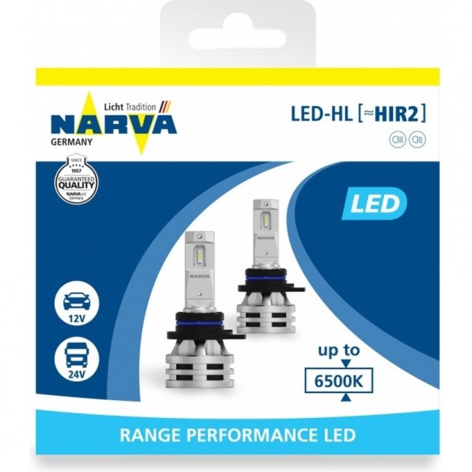Лампа NARVA RANGE PERFORMANCE LED HL HIR2 12/24V 6500K 42607869 Лампа NARVA RANGE PERFORMANCE LED HL HIR2 12/24V 6500K 42607869