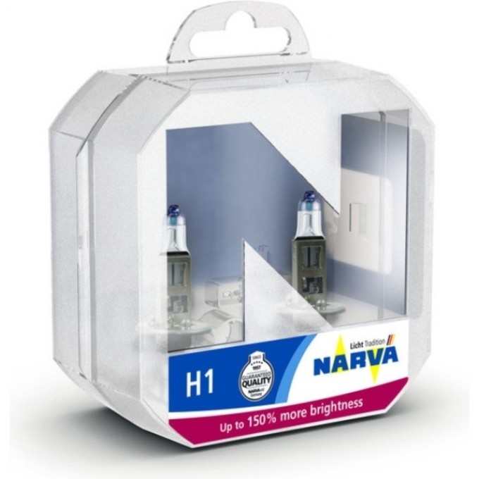 Лампа NARVA RANGE POWER 150 12V H1 55W P14.5s 2 шт. 49214654 Лампа NARVA RANGE POWER 150 12V H1 55W P14.5s 2 шт. 49214654