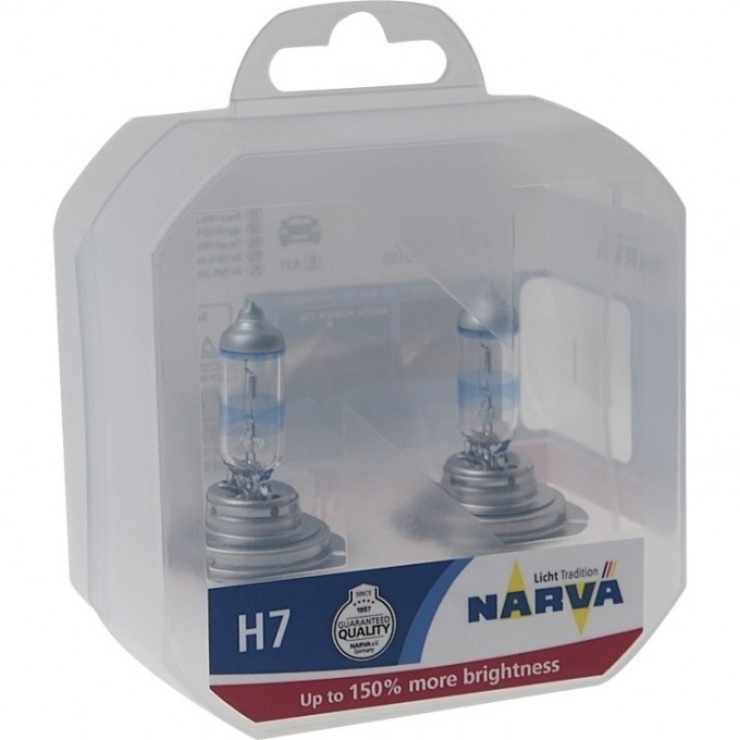Лампа NARVA RANGE POWER 150 H7 55 12V PX26d 2шт. 44197265 Лампа NARVA RANGE POWER 150 H7 55 12V PX26d 2шт. 44197265