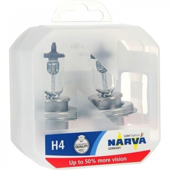 Лампа NARVA RANGE POWER 50+ 12V H4 60/55W 2 шт. 65924795 Лампа NARVA RANGE POWER 50+ 12V H4 60/55W 2 шт. 65924795