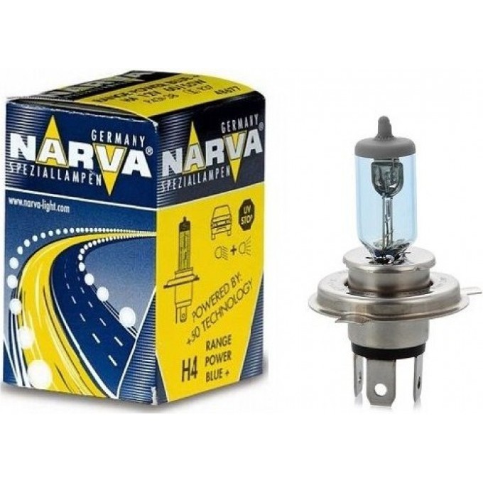 Лампа NARVA RANGE POWER 50+ H4 60/55W 61897862 Лампа NARVA RANGE POWER 50+ H4 60/55W 61897862