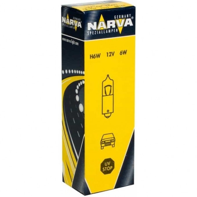 Лампа NARVA RANGE POWER BLUE+ H6W BAX9S 12V 6W 117421351 Лампа NARVA RANGE POWER BLUE+ H6W BAX9S 12V 6W 117421351