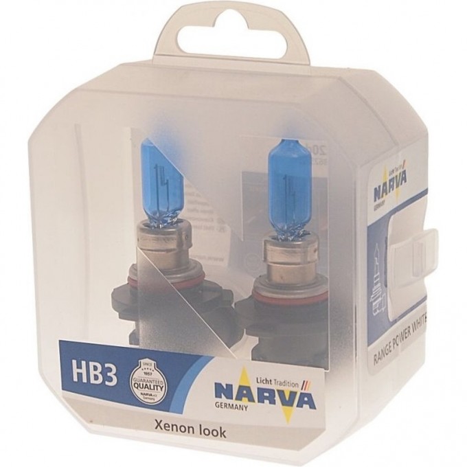 Лампа NARVA RANGE POWER WHITE 12V HB3 65W P20d 4500K бокс 2шт. 78963275 Лампа NARVA RANGE POWER WHITE 12V HB3 65W P20d 4500K бокс 2шт. 78963275