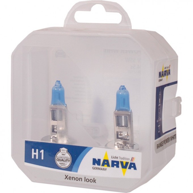 Лампа NARVA RANGE POWER WHITE H1 12V 55W RPW S2 2шт. 82883871 Лампа NARVA RANGE POWER WHITE H1 12V 55W RPW S2 2шт. 82883871