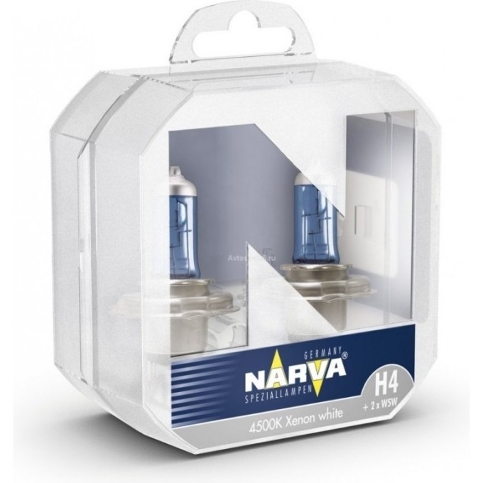 Лампа NARVA RANGE POWER WHITE H4 60/55 P43t-38 4500K 12V 2шт. 84607531 Лампа NARVA RANGE POWER WHITE H4 60/55 P43t-38 4500K 12V 2шт. 84607531
