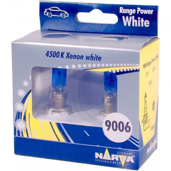 Лампа NARVA RANGE POWER WHITE HB4 9006 RPW 55W P22d S2 12V 2шт. 82886726 Лампа NARVA RANGE POWER WHITE HB4 9006 RPW 55W P22d S2 12V 2шт. 82886726