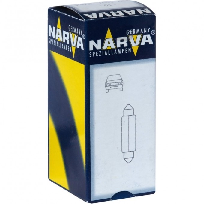 Лампа NARVA STANDARD 12V 10W SV8.5 10 шт. 117112854 Лампа NARVA STANDARD 12V 10W SV8.5 10 шт. 117112854