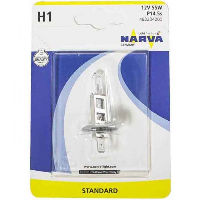 Лампа NARVA STANDARD 12V H1 55W 80268303 Лампа NARVA STANDARD 12V H1 55W 80268303