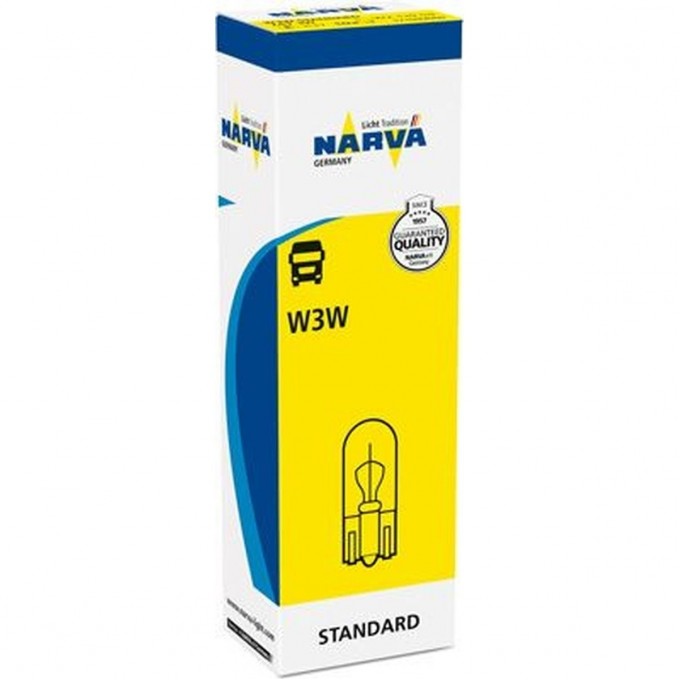 Лампа NARVA STANDARD 24V W3W 3W W2.1x9.5d бесцокольная 78695570 Лампа NARVA STANDARD 24V W3W 3W W2.1x9.5d бесцокольная 78695570