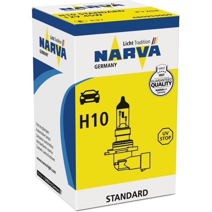 Лампа NARVA STANDARD H10 12V 42W PY20d 83812952 Лампа NARVA STANDARD H10 12V 42W PY20d 83812952