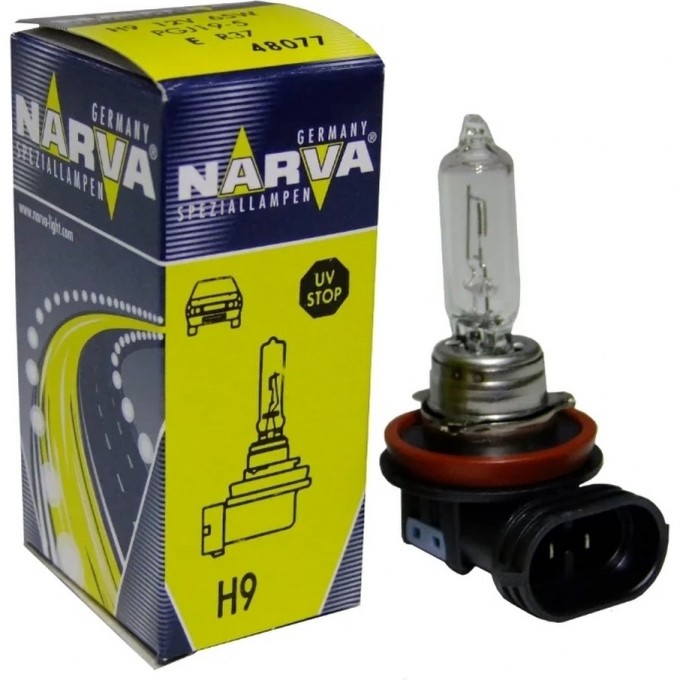 Лампа NARVA STANDARD H9 65W PGJ19-5 12V 38300739 Лампа NARVA STANDARD H9 65W PGJ19-5 12V 38300739