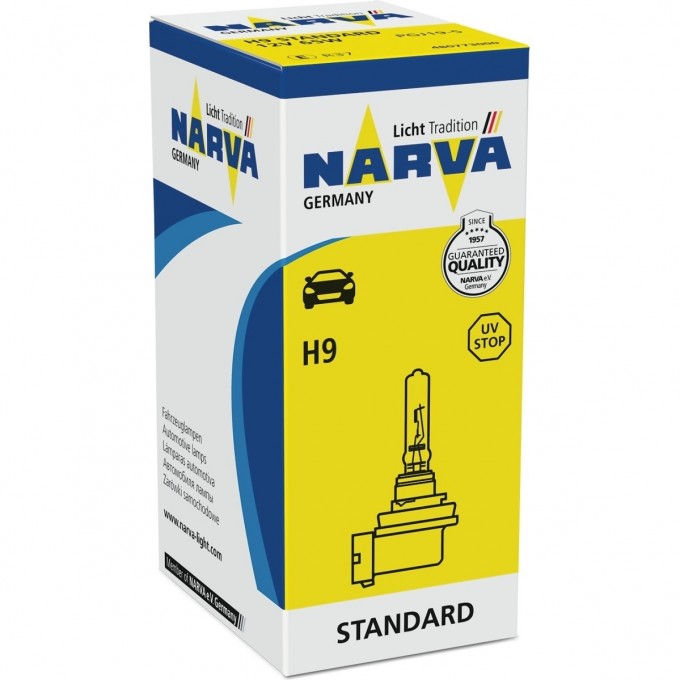 Лампа NARVA STANDARD H9 PGJ19-5 65W 12V 47386632 Лампа NARVA STANDARD H9 PGJ19-5 65W 12V 47386632