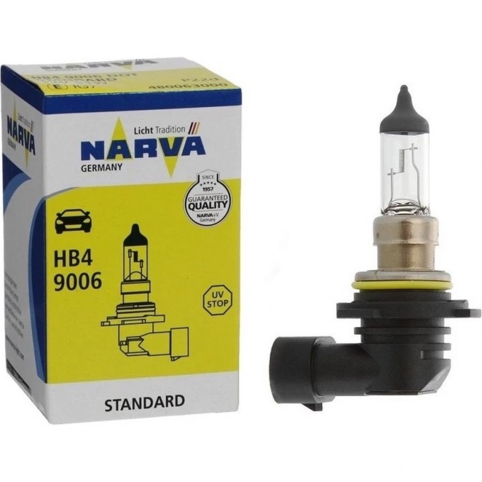 Лампа NARVA STANDARD HB4 55W P22d 9006 12V NVA C1 100966277 Лампа NARVA STANDARD HB4 55W P22d 9006 12V NVA C1 100966277