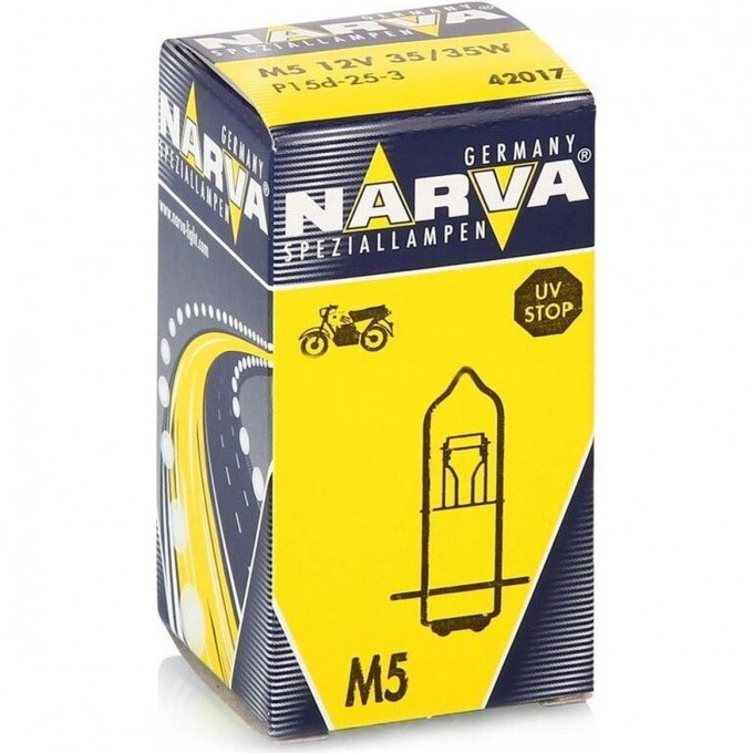 Лампа NARVA STANDARD M5 12V 35/35W P15d-25-3 NVA C1 100966303 Лампа NARVA STANDARD M5 12V 35/35W P15d-25-3 NVA C1 100966303