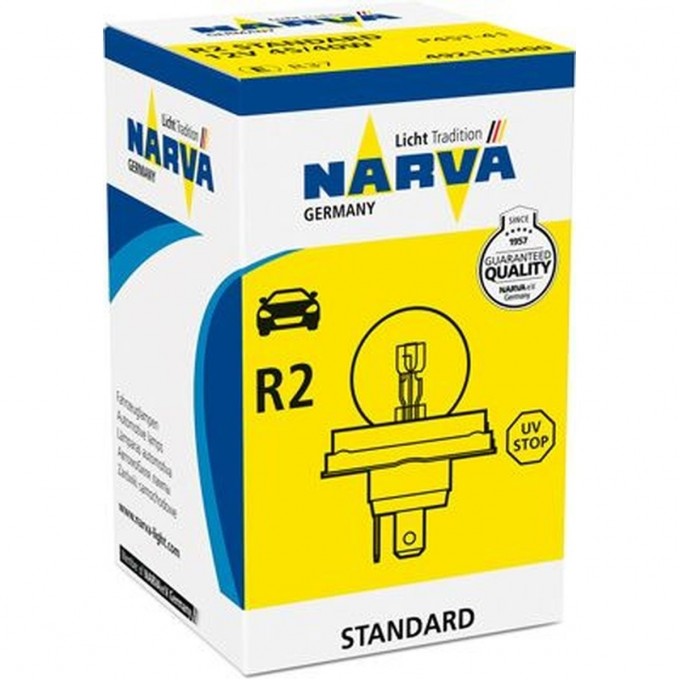 Лампа NARVA STANDARD R2 12V 45/40W P45t-41 78698823 Лампа NARVA STANDARD R2 12V 45/40W P45t-41 78698823