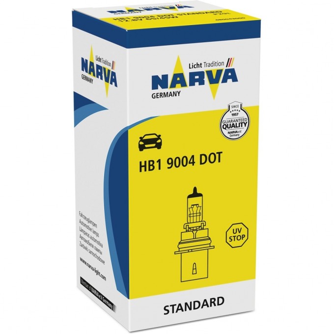 Лампа NARVA STANDART HB1/9004 12V P29t 97176369 Лампа NARVA STANDART HB1/9004 12V P29t 97176369
